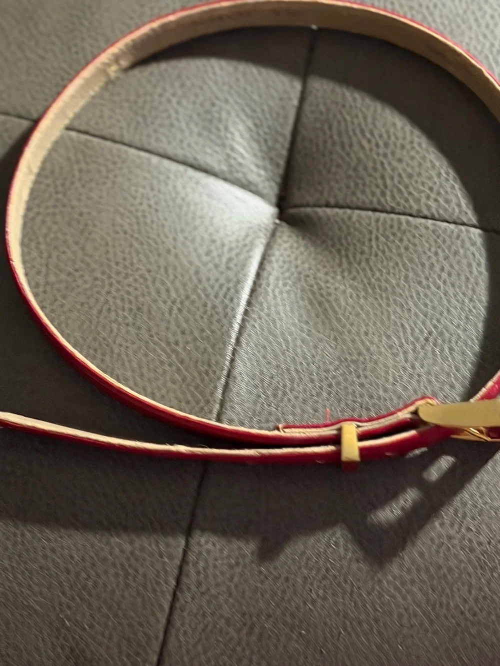 Vintage ST John Red Belt